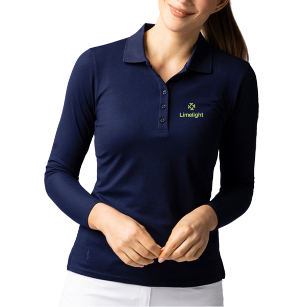 Ladies Luxury Long Sleeve Stretch Polo